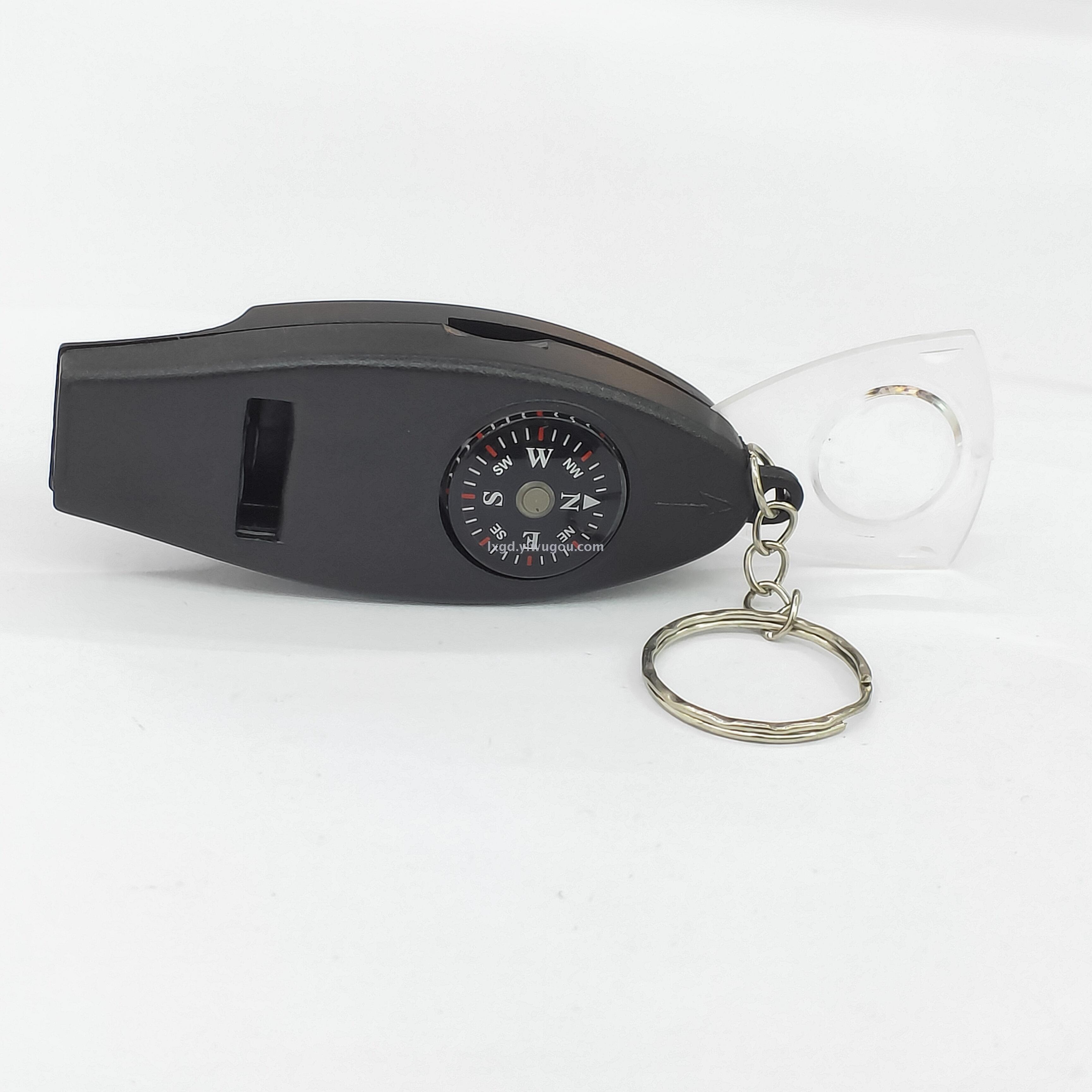 H4-1 Four-in-One Multifunctional Whistle Thermometer Magnifying Glass Compass H4-1 Four-in-One Multifunctional Whistle Thermometer Magnifying Glass Compass