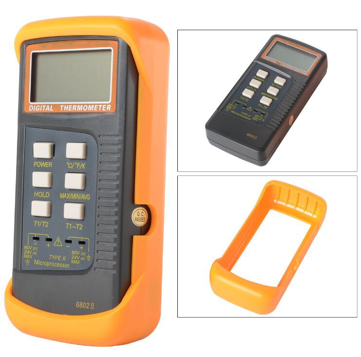 Dual-Probe Thermometer Dual-Channel Thermometer Thermocouple Temperature Detector K-Type Temperature Measuring Instrument
