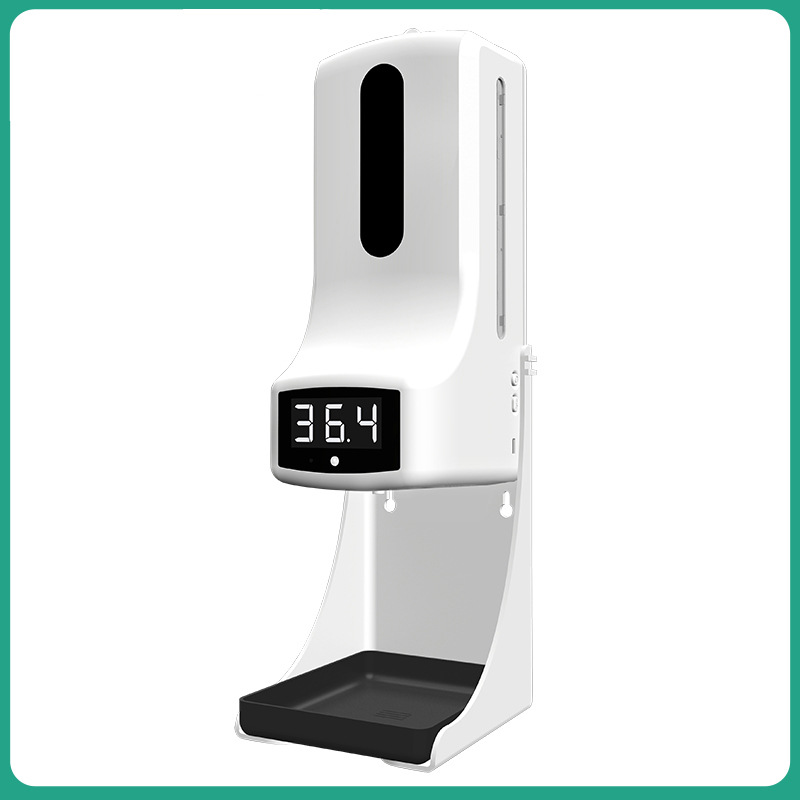 K9pro New Temperature Measuring and Disinfection Integrated Machine Non-Contact Automatic Soap Dispenser Infrared Bracket Thermometer