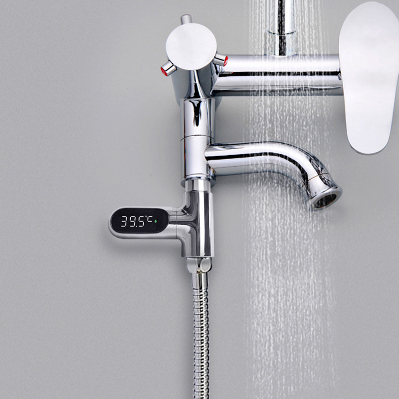 Zhiwen Passive Led Water Thermometer Baby Bath Thermometer Half-Point Creative Faucet Shower Thermometer