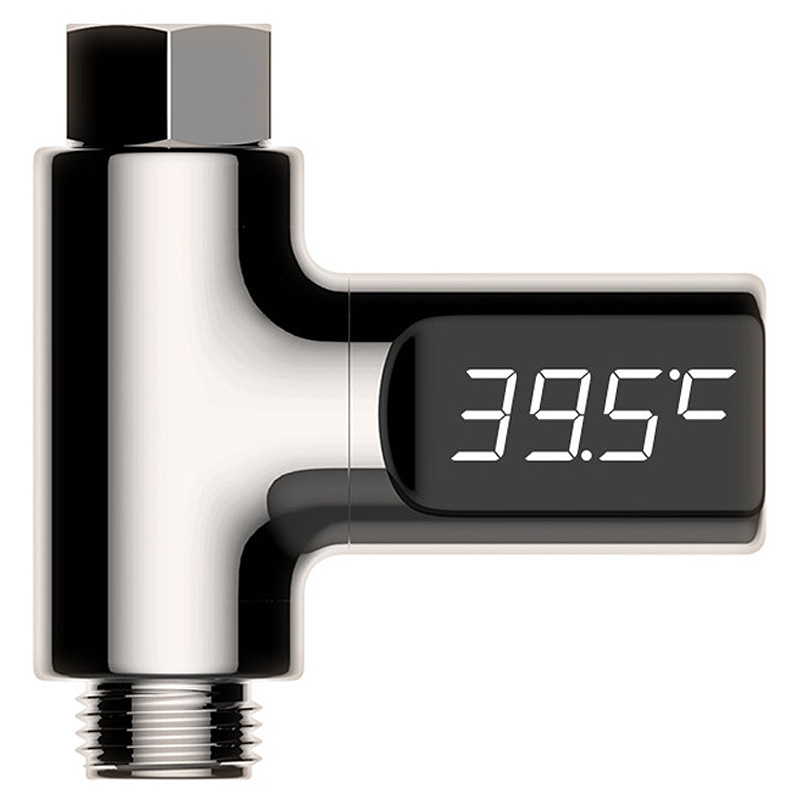 Zhiwen Passive Led Water Thermometer Baby Bath Thermometer Half-Point Creative Faucet Shower Thermometer
