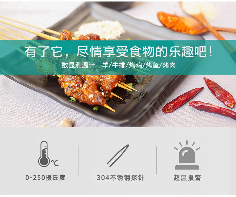 New Barbecue Thermometer Electronic Digital BBQ Kitchen Thermometer Baking Probe Food Thermometer New Barbecue Thermometer Electronic Digital BBQ Kitchen Thermometer Baking Probe Food Thermometer