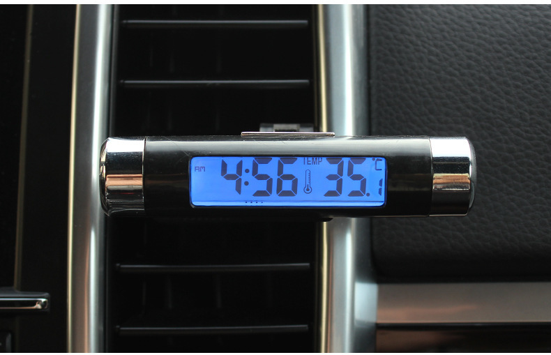Car Electronic Clock Thermometer Car Luminous Clock Air Outlet Thermometer Two-in-One Supplies Clip-on K01 Car Electronic Clock Thermometer Car Luminous Clock Air Outlet Thermometer Two-in-One Supplies Clip-on K01