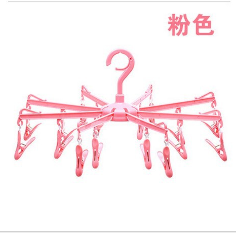 Windproof plastic clip drying rack folding travel portable hanger rack plastic hanger Windproof plastic clip drying rack folding travel portable hanger rack plastic hanger