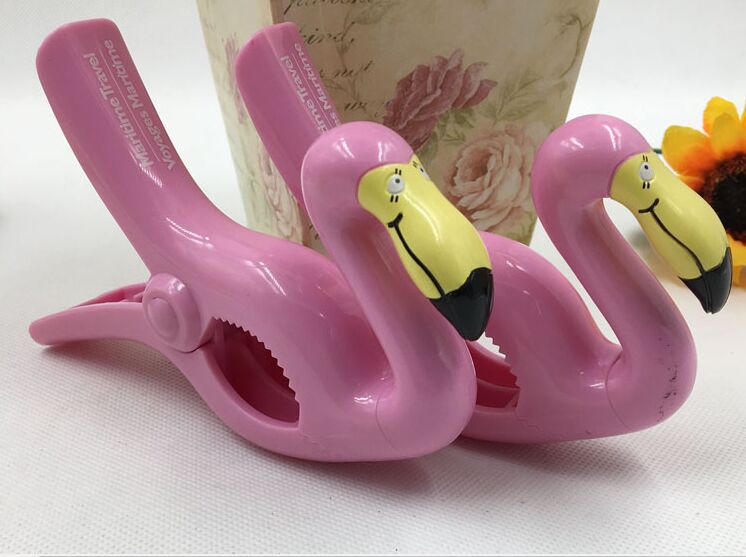 Flamingo Clip Summer Theme Beach Clip Flamingo plastic clip