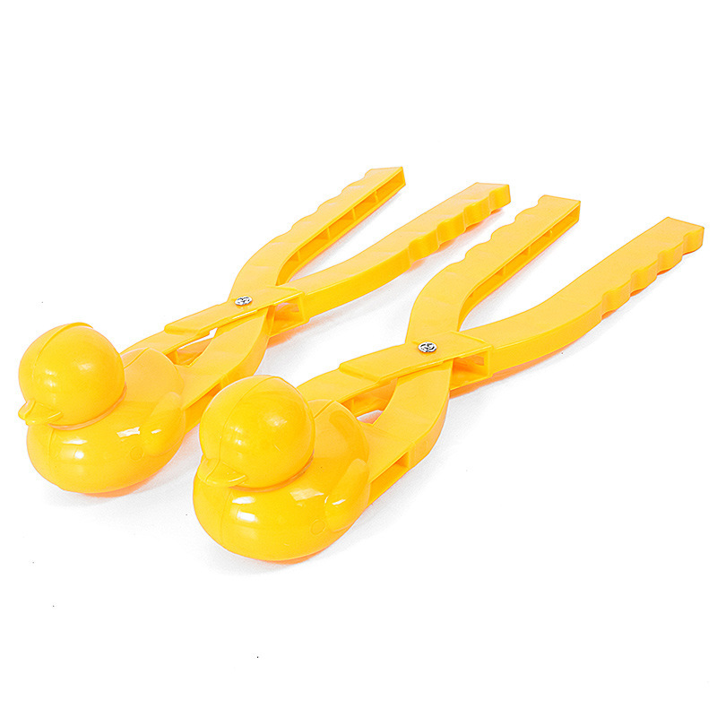 Outdoor Snow Toy Big Duck Snowball Clip Snowman Snow Clip Snowball Fight Toy Plastic Clip Snow Device Love Yellow Duck