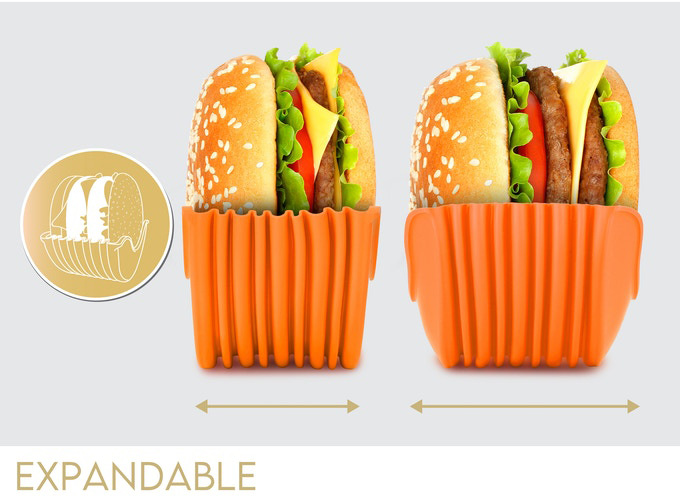 Hamburger Fixed Box Sandwich Storage Rack Silicone Anti-Drop Washable Retractable Plastic Clip Burger Bud Hamburger Fixed Box Sandwich Storage Rack Silicone Anti-Drop Washable Retractable Plastic Clip Burger Bud