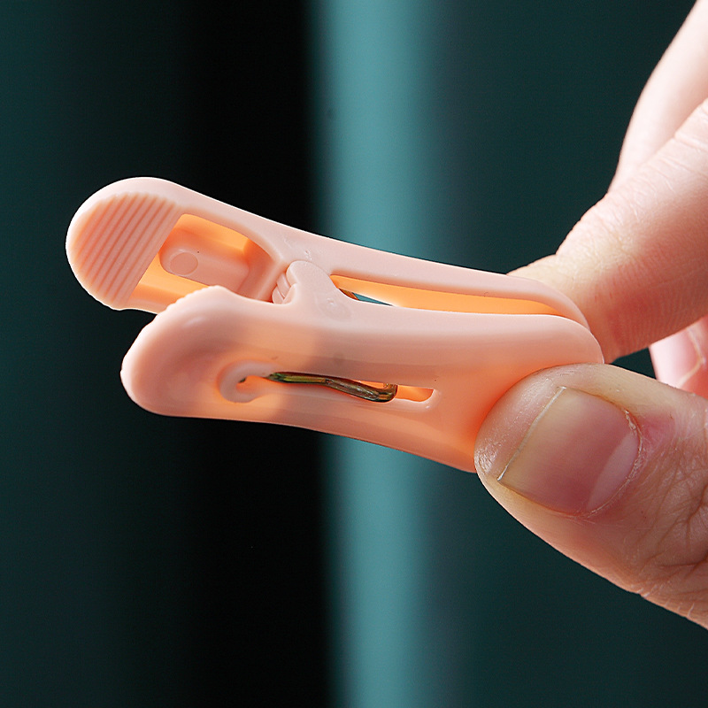 plastic clip Multi-Functional Clothes Clip Quilt Wind and Skid Fixed Clip Pp Plastic Trumpet Underwear Clip