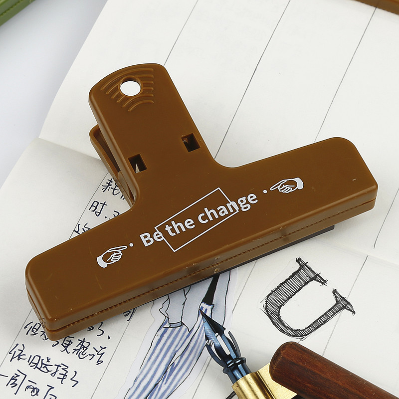 New Color Retro Plastic Clip Notebook Ticket Clips plastic clip
