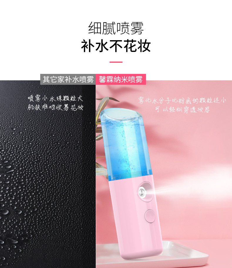 Nano Mist Sprayer Portable Beauty Instrument Humidifier Rechargeable Water Replenishing Instrument Alcohol Disinfectant Fluid Sprayer Nano Mist Sprayer Portable Beauty Instrument Humidifier Rechargeable Water Replenishing Instrument Alcohol Disinfectant Fluid Sprayer