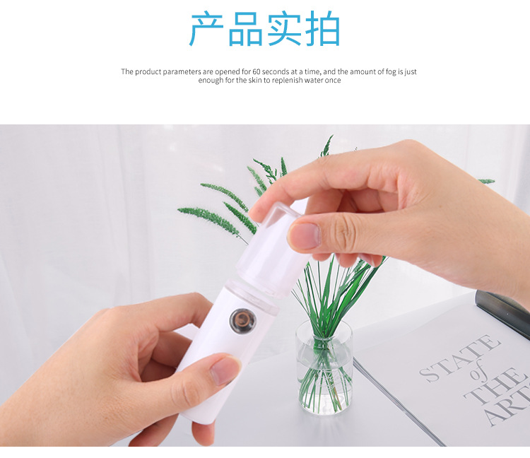 Factory in Stock Chinese and English Packaging Handheld Portable Beauty Instrument Artifact Face Steaming Humidifier Nano Mist Sprayer