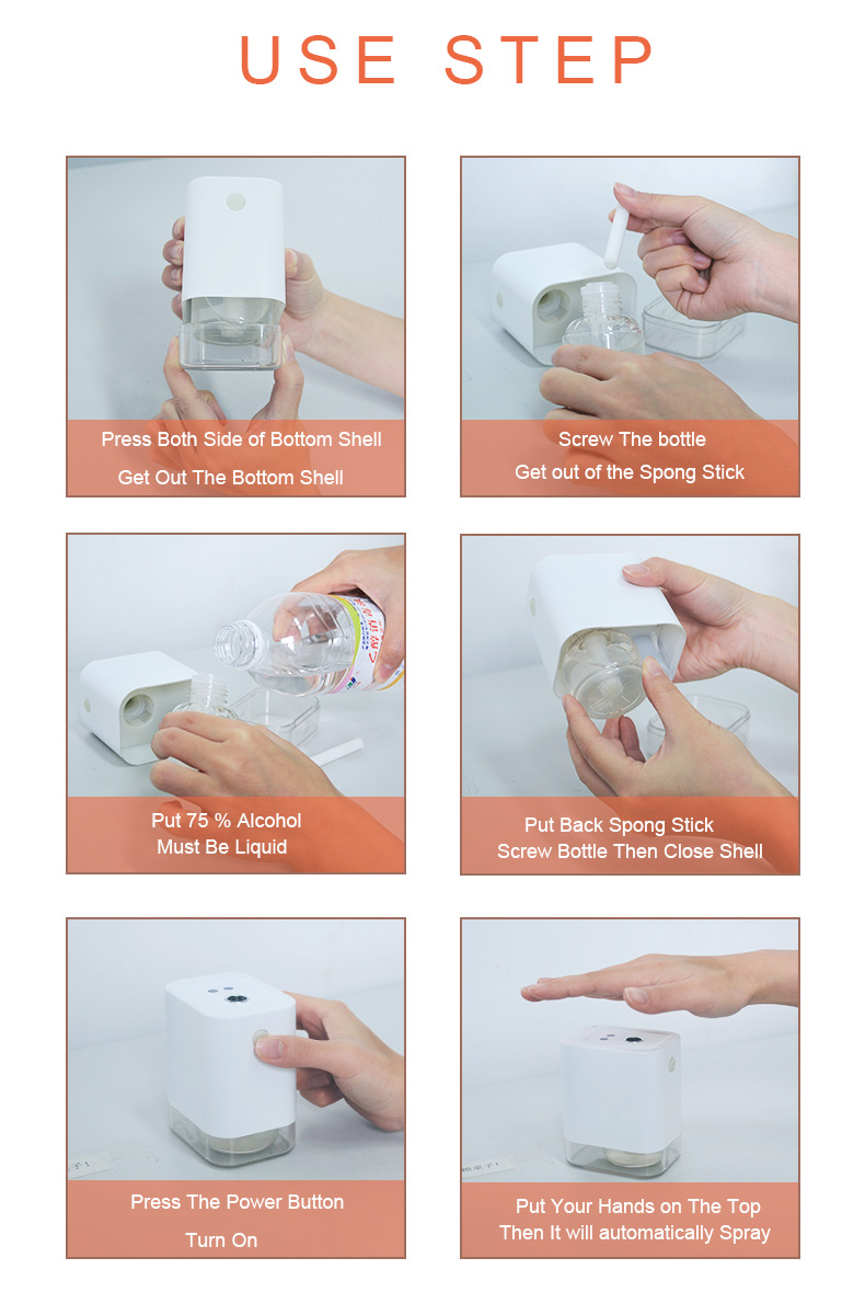  New Automatic Induction Sprayer Sterilizer Portable Hand Sterilizer Small Alcohol Sterilizer