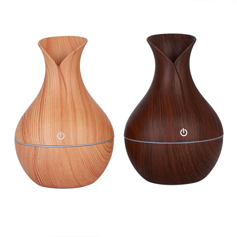 Vase Aromatherapy Machine Wood Grain Colorful Humidifier Air Purifier Office Home Sprayer Gift Humidifier