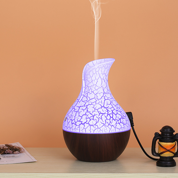 Vase Aromatherapy Machine Wood Grain Colorful Humidifier Air Purifier Office Home Sprayer Gift Humidifier