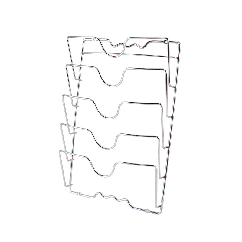 kitchen supplies pot cover rack wall hanging pot cover storage rack for cutting board cutting board storage rack