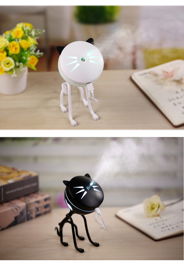 Creative cat humidifier USB water sprayer kitten humidifier