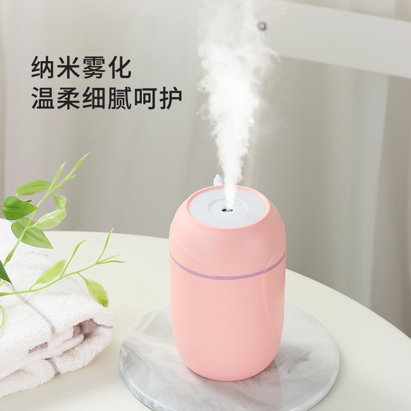 Creative Desktop Hydrating Instrument Sprayer Household Bedroom USB Colorful Night Light Nano Spray Aromatherapy