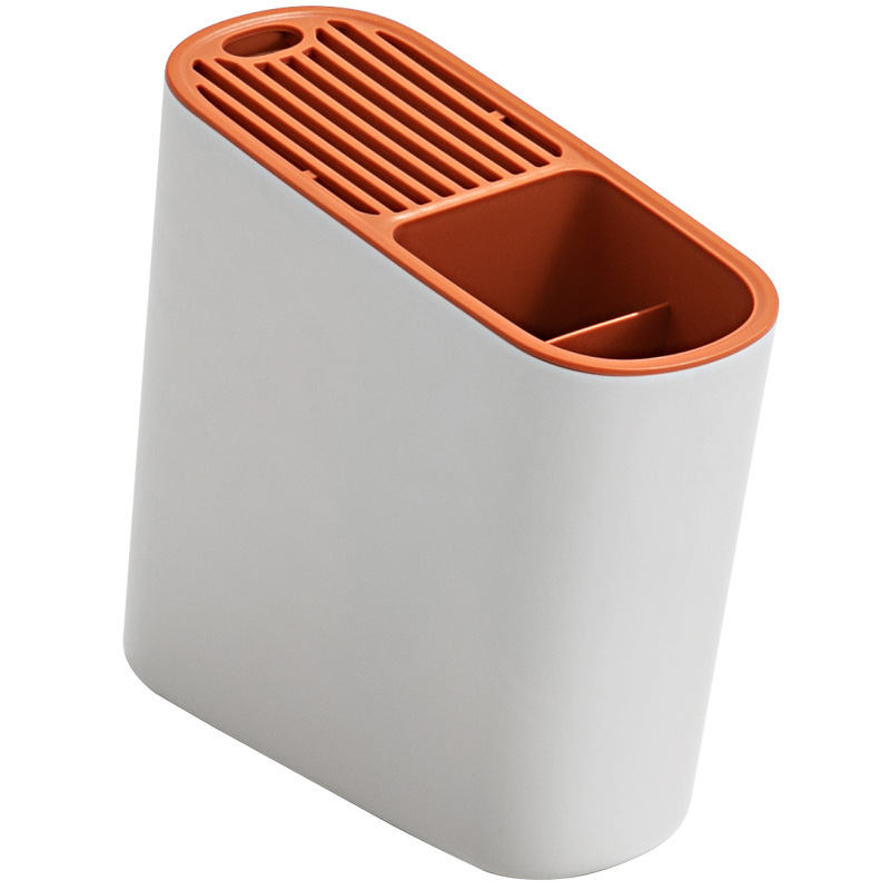 Bevel Chopsticks Box Draining Knife Holder Kitchen Supplies MultiFunctional Storage Rack PunchFree Knife Storage Rack