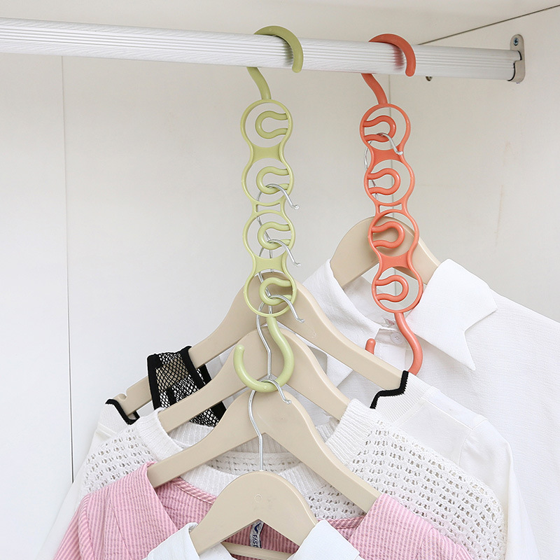 Household Multi-Functional Multi-Layer Wardrobe Space-Saving Four-Hole Hanger Storage Rack Organize Fantastic up and down Clothes Hanger