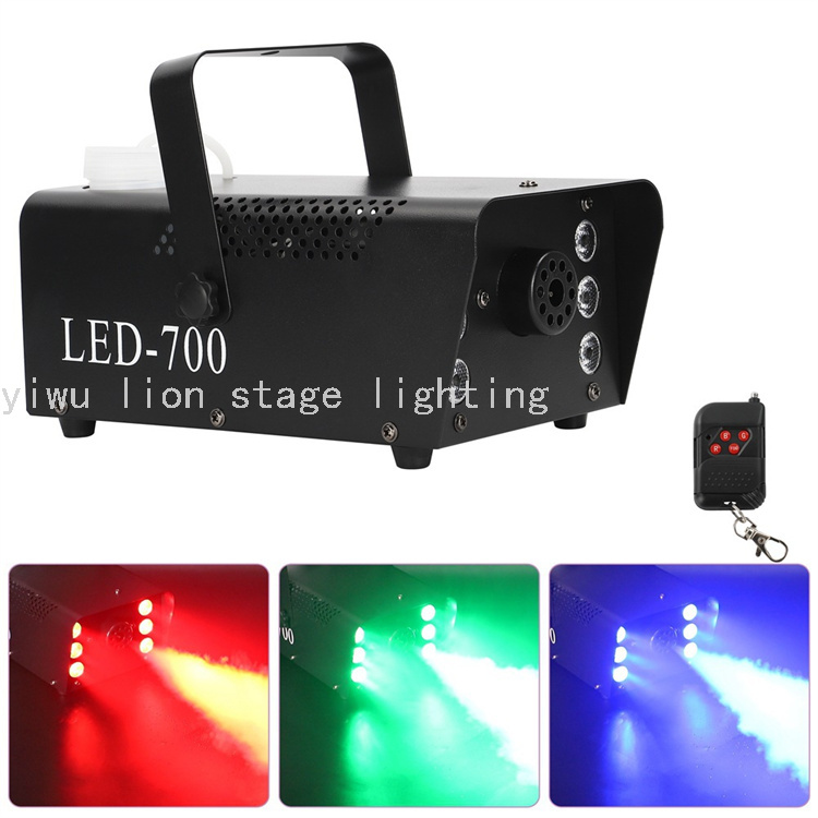Factory Direct Sales 6 Led Colorful Lamp Beads 400W Remote Control Smoke Making Machine Wedding Stage Performance Portable Sprayer