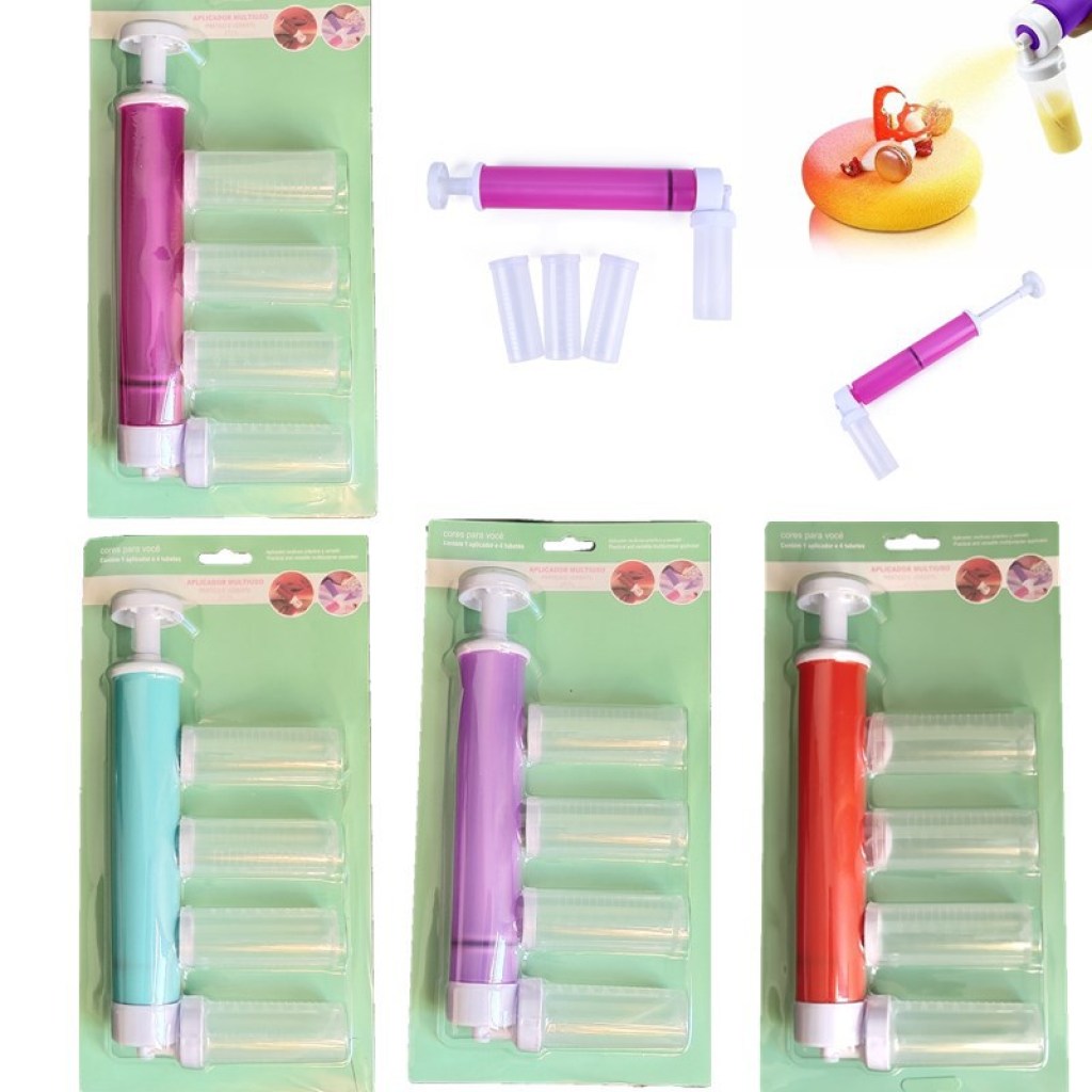 Cake Coloring Powder Sprayer Hand Lance Cake Sandblasting Cake Spray Cylinder Cake Baking Decoration DIY Tools