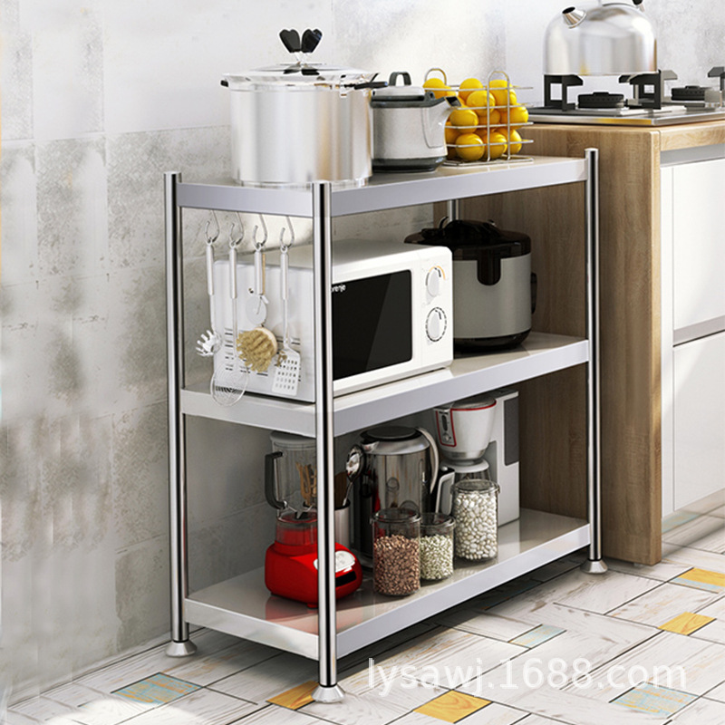 Stainless-steel rack for domestic kitchen storage rack for POTS and pans Multi-layer kitchen storage rack