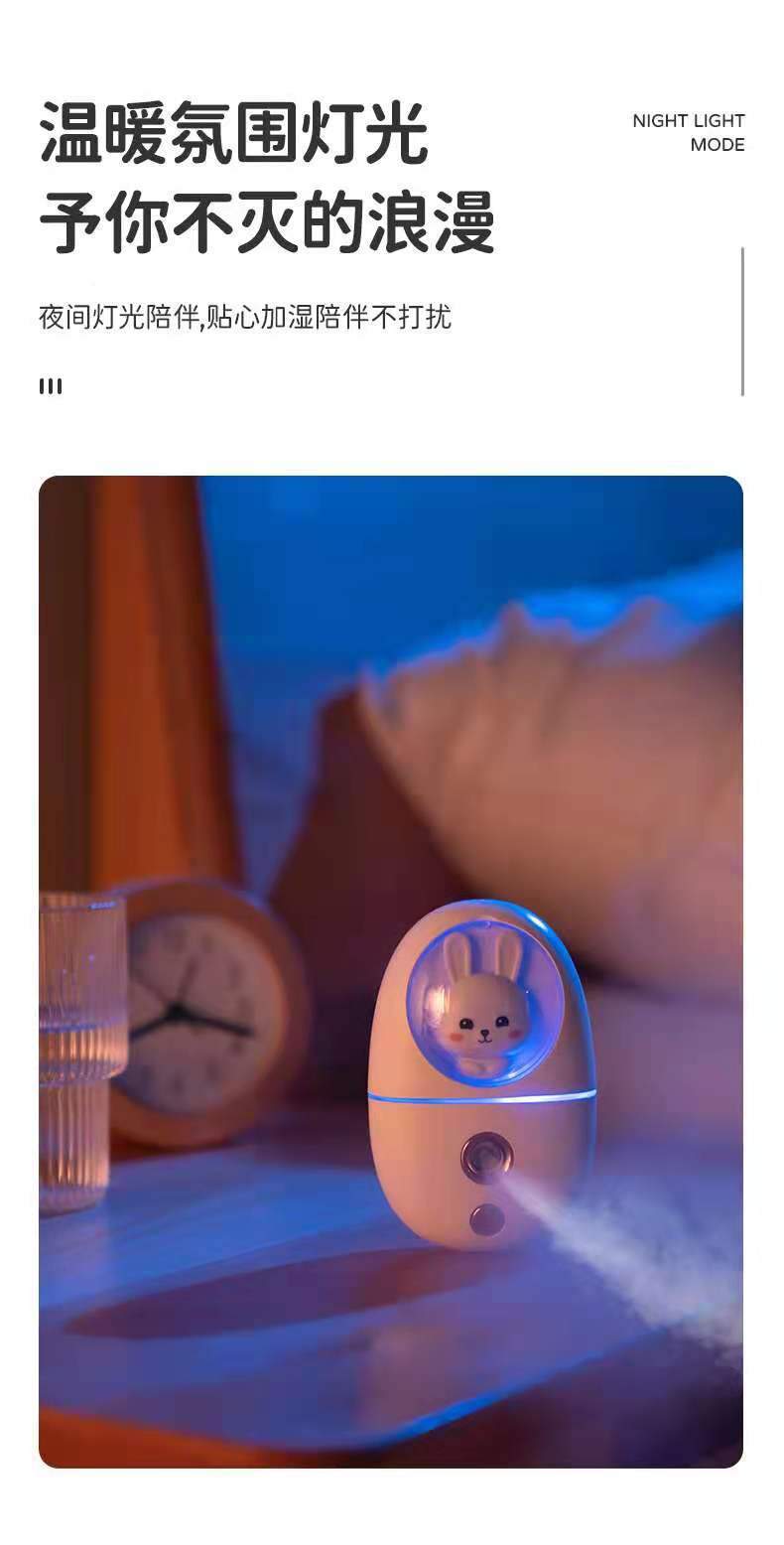 New Cute Pet Nano Water Replenishing Instrument USB Rechargeable Cartoon Girl Beauty Instrument Portable Portable Hand-Held Sprayer