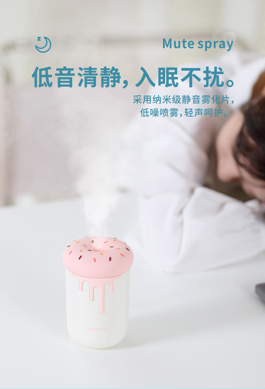 New Mini Sweetheart Humidifier Large Spray USB Home Car Hydrating Sprayer Night Light Gift New Mini Sweetheart Humidifier Large Spray USB Home Car Hydrating Sprayer Night Light Gift