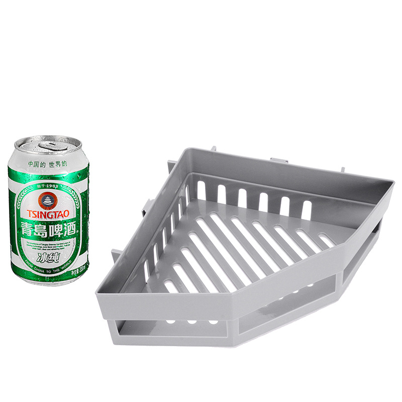 No Trace Stickers Storage Rack Bathroom Punch Free Storage Rack Triangle Storage Storage Basket Bathroom Corner Drain Rack