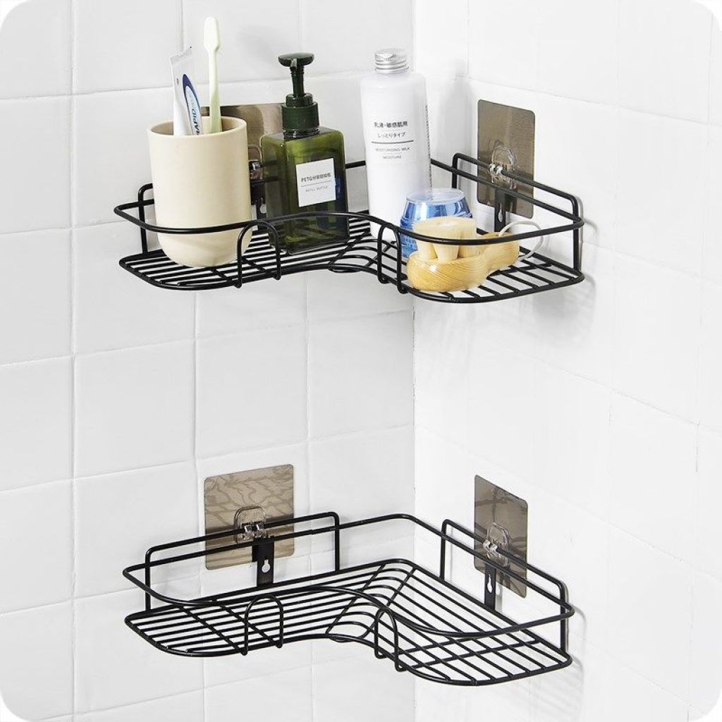 Kitchen Storage Rack Punch-Free Toilet Tripod Toilet Toilet Corner Storage Rack Washstand Storage Kitchen Storage Rack Punch-Free Toilet Tripod Toilet Toilet Corner Storage Rack Washstand Storage