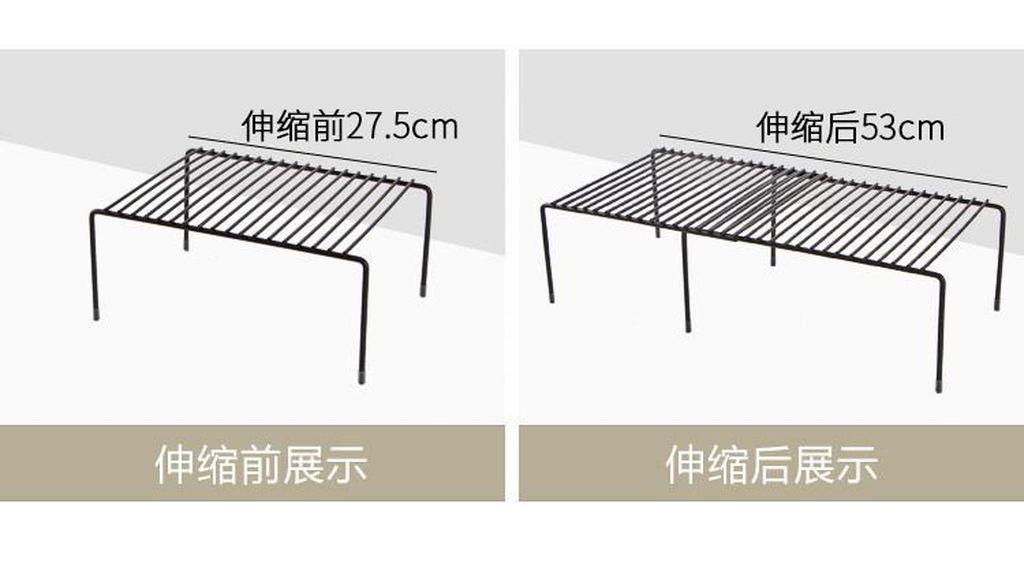 Multifunctional Retractable Iron Kitchen Storage Rack Sink Cupboard Dish Rack Seasoning Rack Kitchenware Storage Rack