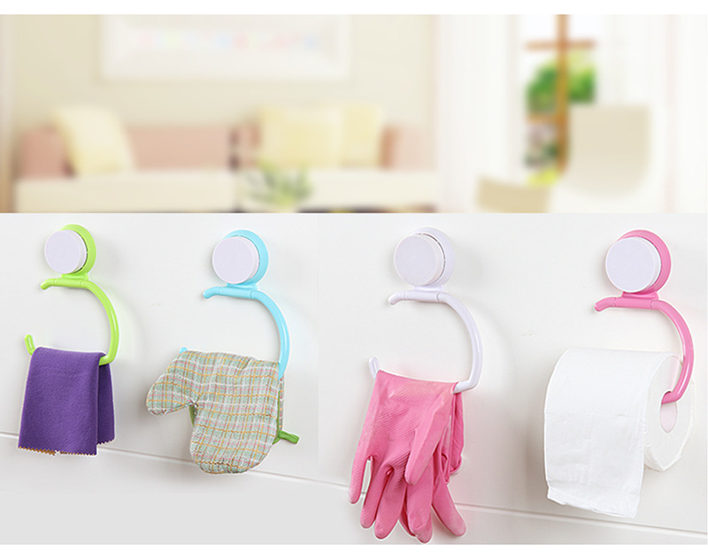 towel rack No hole suction wall towel hanger suction cup bathroom towel rack miscellaneous dishcloth storage rack