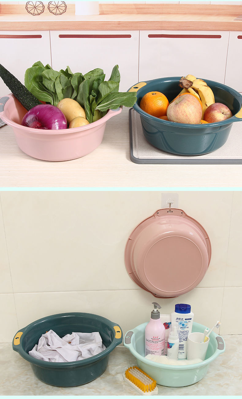 Plastic Washbasin Household Thickened Large Clothes Cleaning Basin Child Baby Small Basin Student Dormitory Feet-Washing Basin Plastic Washbasin Household Thickened Large Clothes Cleaning Basin Child Baby Small Basin Student Dormitory Feet-Washing Basin