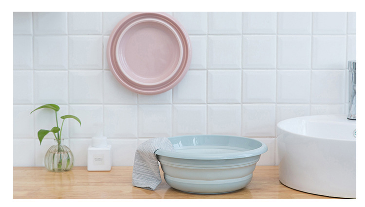 Household Portable Laundry Basin Plastic Wash-Basin Travel & Outdoor Telescopic Folding Basin Feet-Washing Basin Wholesale