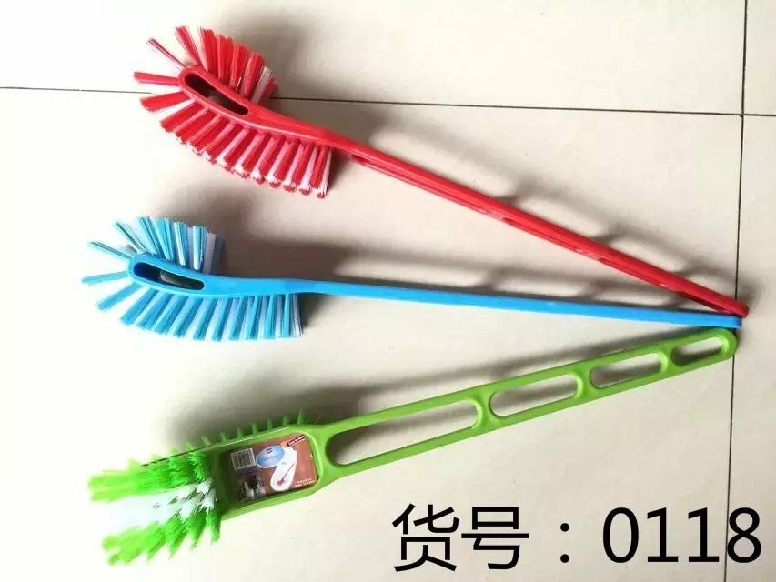 Toilet brush cleaning brush plastic long-handled brush 0118