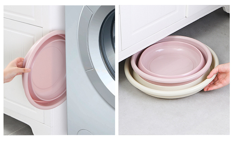 Foldable Washbasin Household Laundry Basin Portable Travel Student Plastic for Dormitory Basin Foot Wash Basin Washbasin