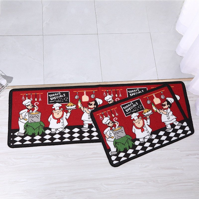 INS Cross-Border Kitchen Absorbent Dust-Proof Mat Kitchen Doormat Dustproof Non-Slip Mat Household Carpet Mats