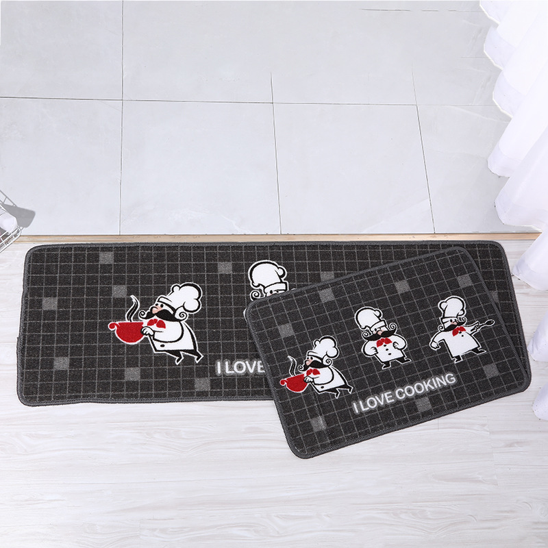 INS Cross-Border Kitchen Absorbent Dust-Proof Mat Kitchen Doormat Dustproof Non-Slip Mat Household Carpet Mats