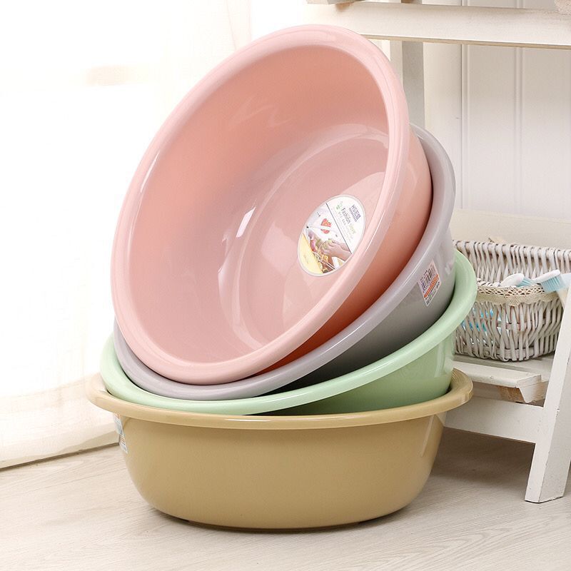 Household Plastic WashBasin Vegetable Basin Student Dormitory Laundry Basin Children&#039;s Washbasin Butt Washing Basin