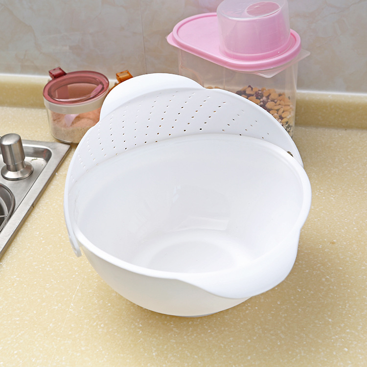 Plastic Kitchen Three-in-One Flip Rice Washing Machine Rice Washing Filter Multi-Functional Kitchen Vegetable Washing Basket Basin Drain Rice Basket Plastic Kitchen Three-in-One Flip Rice Washing Machine Rice Washing Filter Multi-Functional Kitchen Vegetable Washing Basket Basin Drain Rice Basket