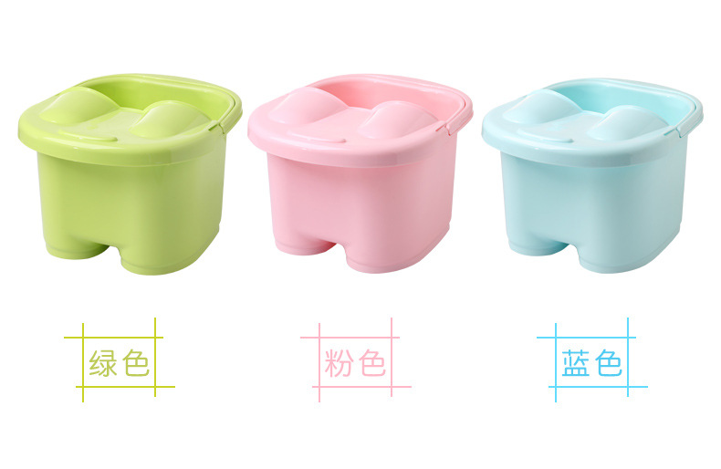 Factory Direct Sales Thickened Foot Barrel Plastic Roller Massage Feet Bathing Tub Foot Bath Barrel Feet-Washing Basin Portable Foot Bath Tub