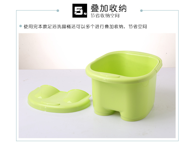 Factory Direct Sales Thickened Foot Barrel Plastic Roller Massage Feet Bathing Tub Foot Bath Barrel Feet-Washing Basin Portable Foot Bath Tub