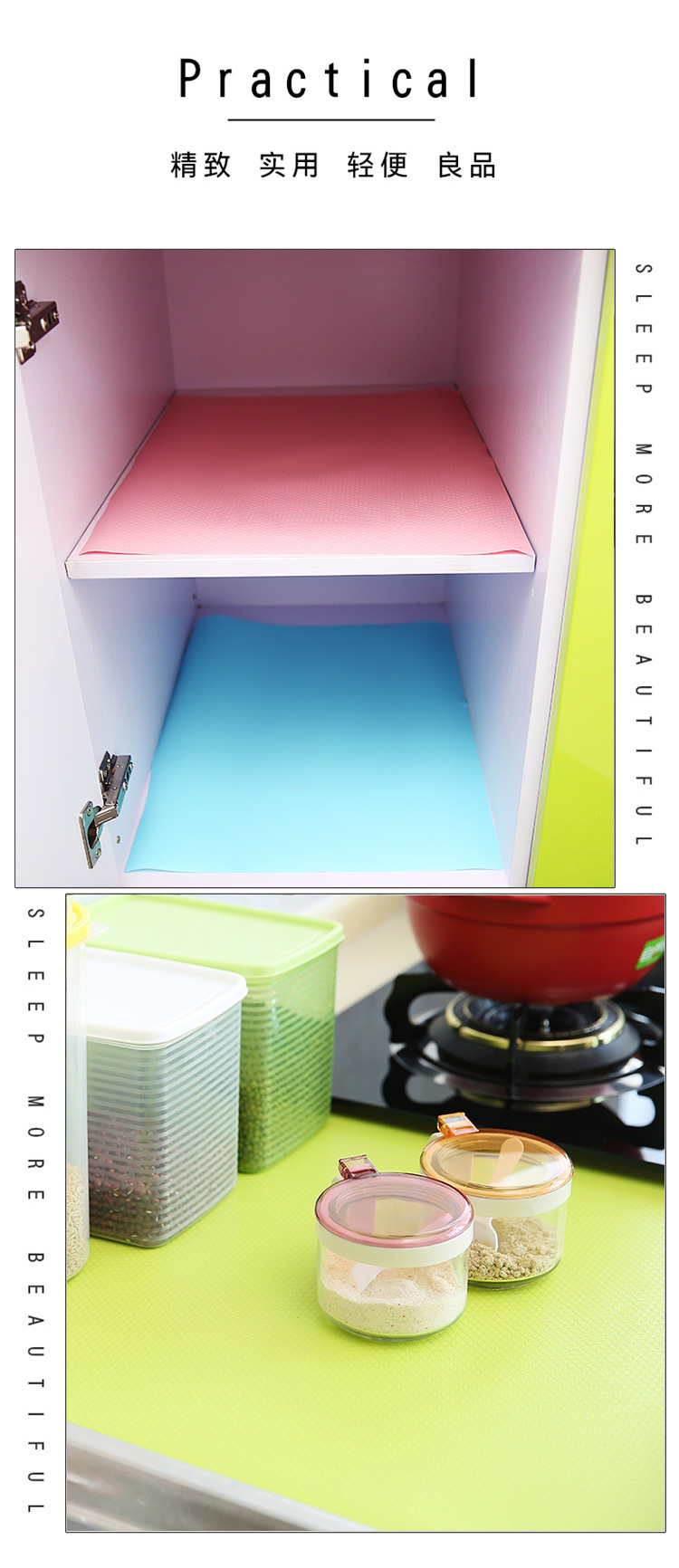 Daily Necessities Color Drawer Moisture-Proof Mat Non-Slip Mat Kitchen Bath Home Desktop Non-Slip 2