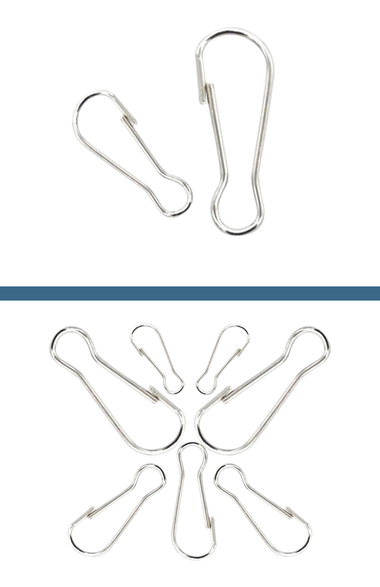 Factory Wholesale 304 Stainless Steel Buckle Metal 8-Word Hook Pear-Shaped 8-Shaped Buckle Metal Iron Sheet Pig Gall Buckle