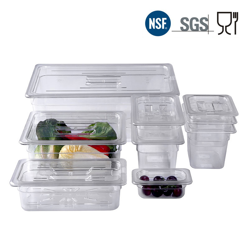 PC Transparent Bowl Rectangular Plastic Fraction Basin Acrylic Food Basin Fruit Box Spicy Hot Pot Salad Bowl with Lid