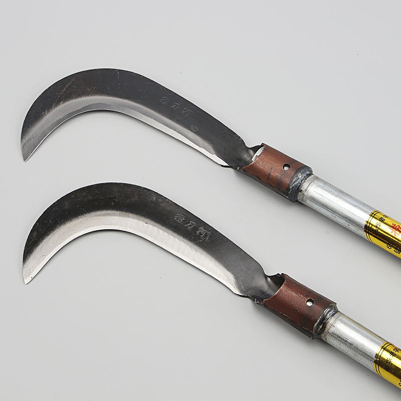 Yongjia 812 Long Iron Handle Hook Chopper Sickle Straw Knife Long Handle Plastic Cutter Mountain Knife Outdoor Knife