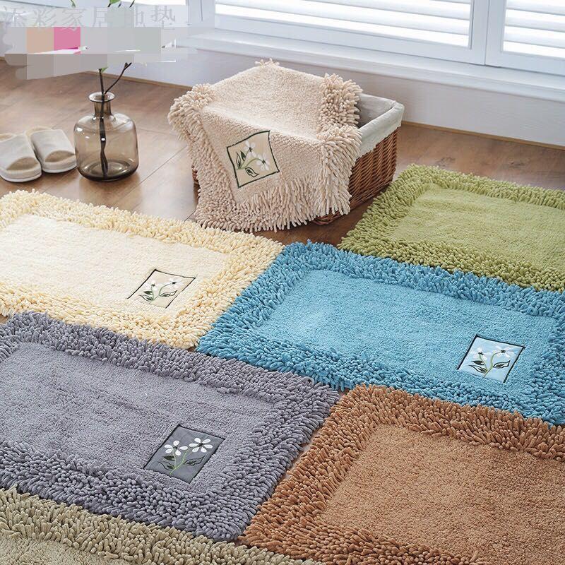 Cotton Chenille Bedroom Mat Door Mat Kitchen Living Room Bathroom Mat Thick Absorbent Non-Slip Mat Cotton Chenille Bedroom Mat Door Mat Kitchen Living Room Bathroom Mat Thick Absorbent Non-Slip Mat