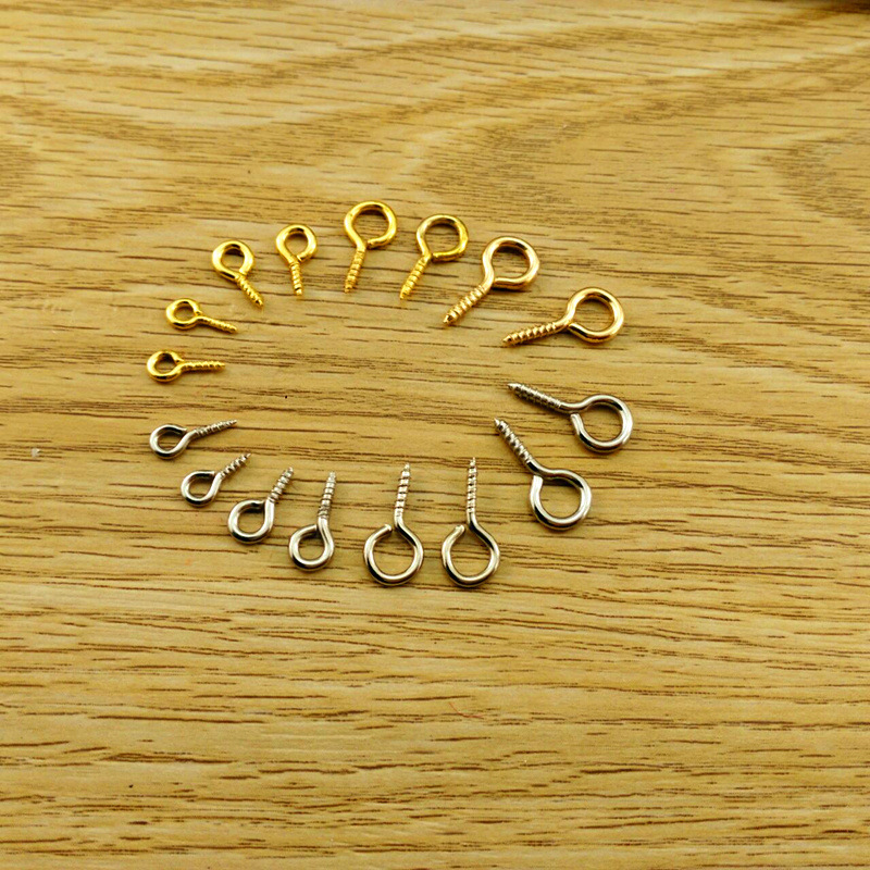 Sheep Eye Nail Screw Needle Thread Iron Hook Sheep Eye Ring Hook Keychain DIY Alloy Band Bodhi Accessories Material
