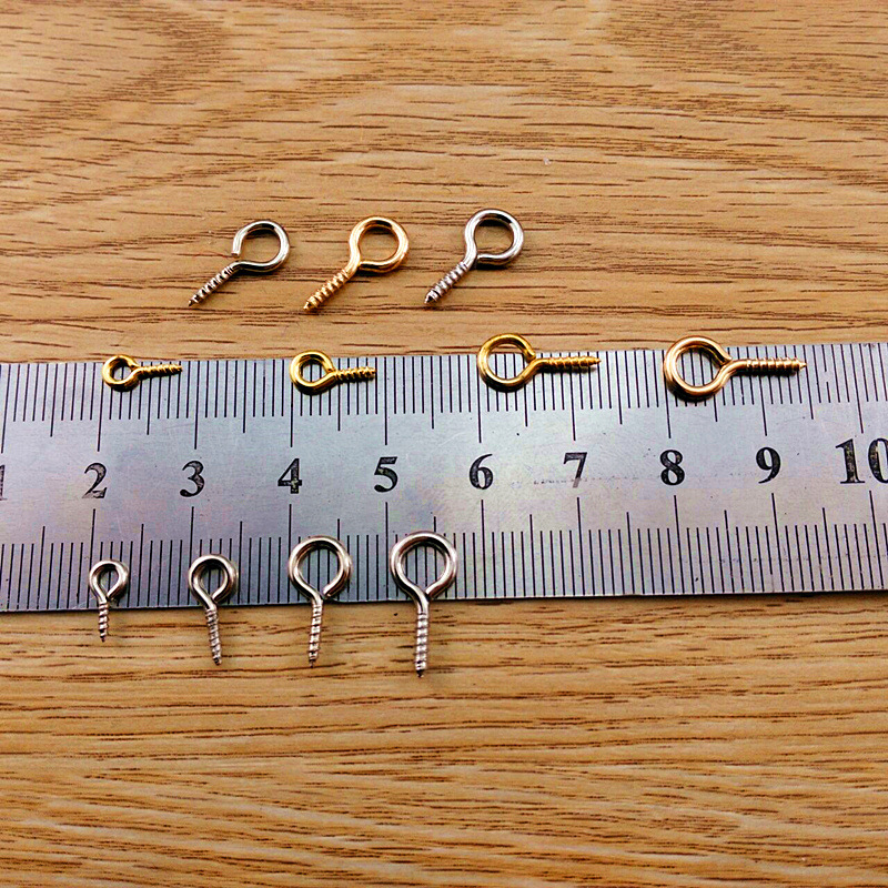 Sheep Eye Nail Screw Needle Thread Iron Hook Sheep Eye Ring Hook Keychain DIY Alloy Band Bodhi Accessories Material