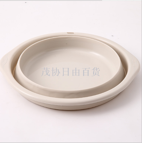 Manufacturers direct folding plastic wash basin portable outdoor travel home can be folded basin washing feet washing basin